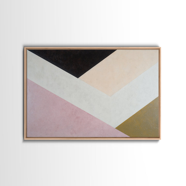 Modern Geometric Composition Canvas Print, General Fine Art, Oil Painting, Living Room Decor, Abstract Art, Gallery Decor, GEN-3x2-62