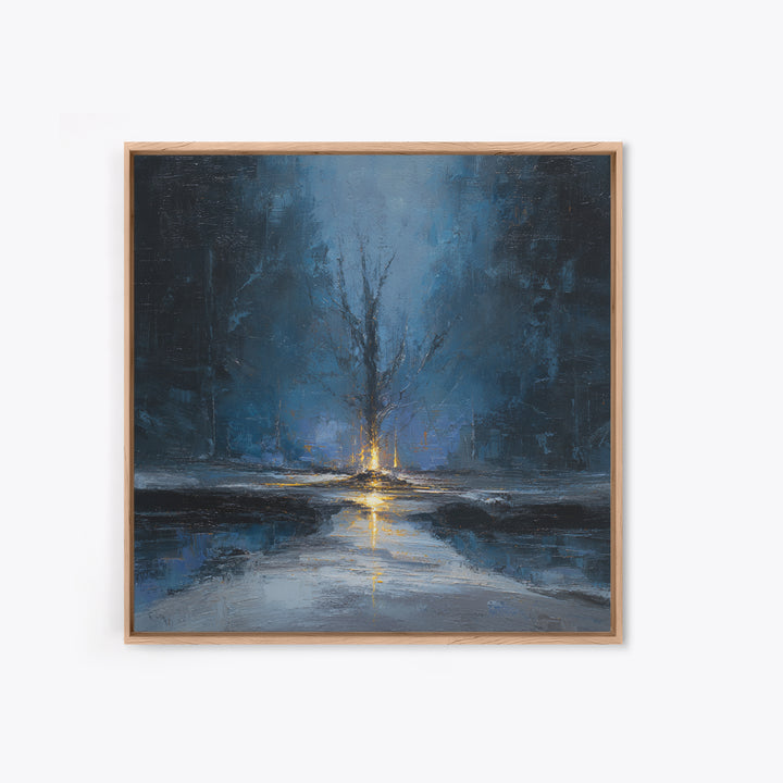 Haunted Forest Path Framed Canvas Print, Gothic Art, Moody Wall Art, Living Room Decor, Fine Art, Gothic, Wall Decor, GOT-1x1-43