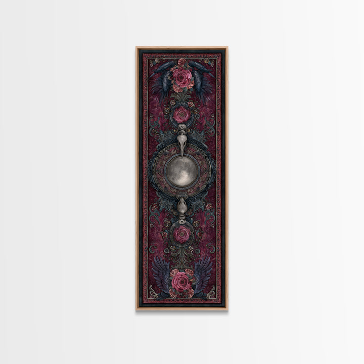 Medieval Illuminated Border Framed Canvas Print, Gothic Art, Canvas Tote Bag, Living Room Decor, Oil Painting, Gothic, GOT-1x3-76