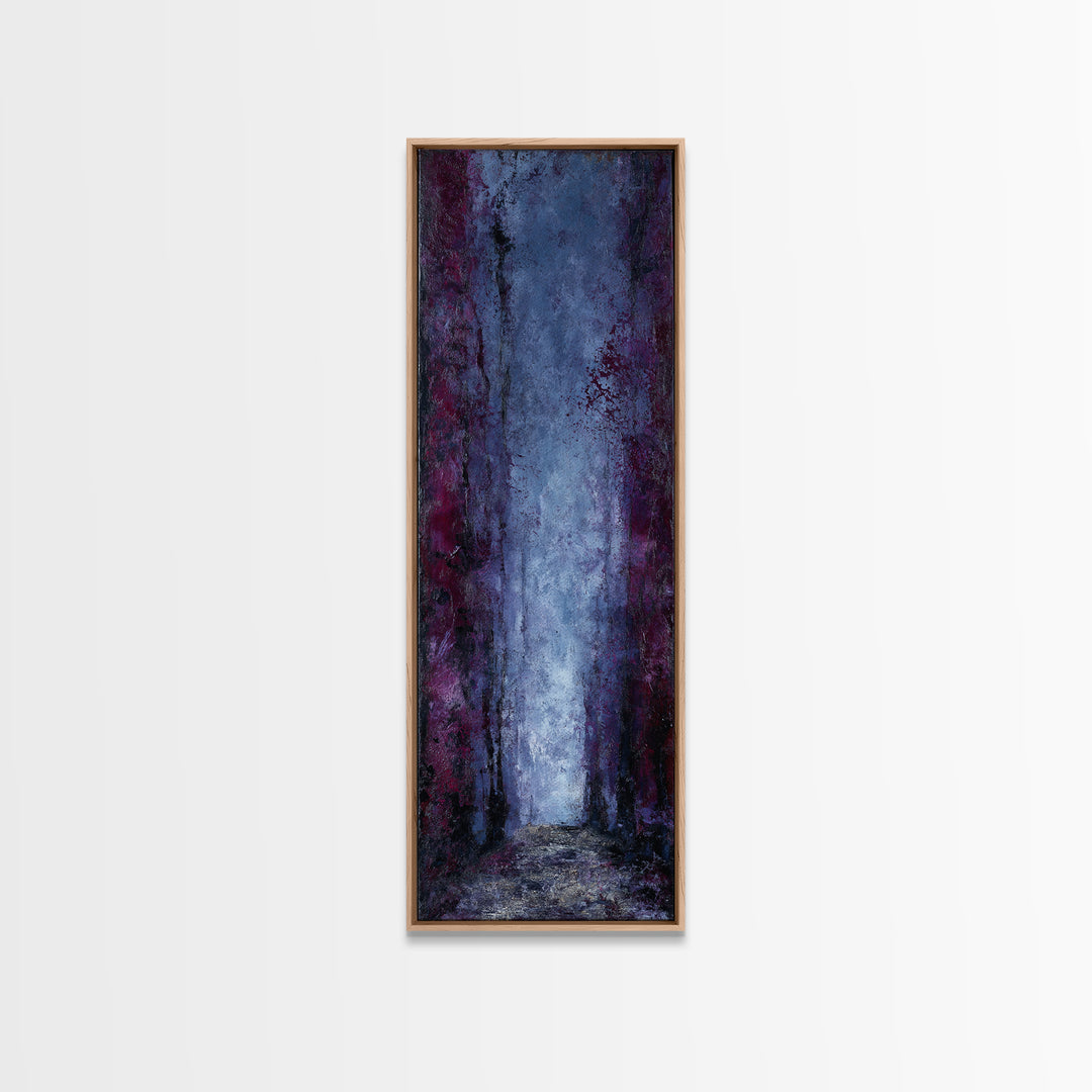 Haunted Forest Path Framed Canvas Print, Gothic Art, Dark Academia Decor, Living Room Decor, Oil Painting, Gothic, GOT-1x3-79