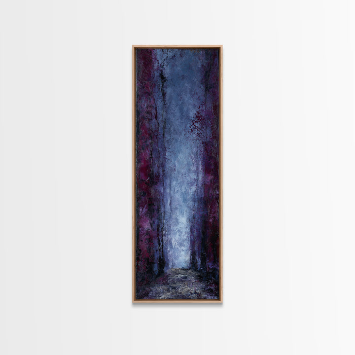 Haunted Forest Path Framed Canvas Print, Gothic Art, Dark Academia Decor, Living Room Decor, Oil Painting, Gothic, GOT-1x3-79