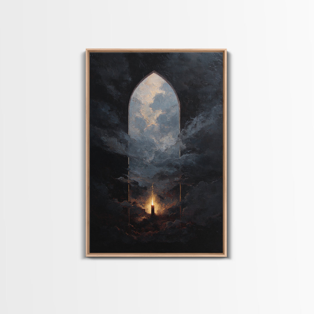 Gothic Archway Filled Framed Canvas Print, Gothic Art, Wall Decor, Living Room Decor, Fine Art, Gothic, Wall Art, Home Decor, GOT-2x3-19