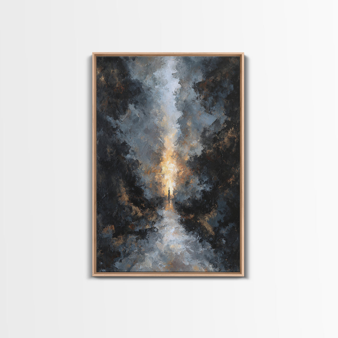 Haunted Forest Path Framed Canvas Print, Gothic Art, Gothic, Living Room Decor, Fine Art, Gothic, Moody Wall Art, Halloween Art, GOT-2x3-75