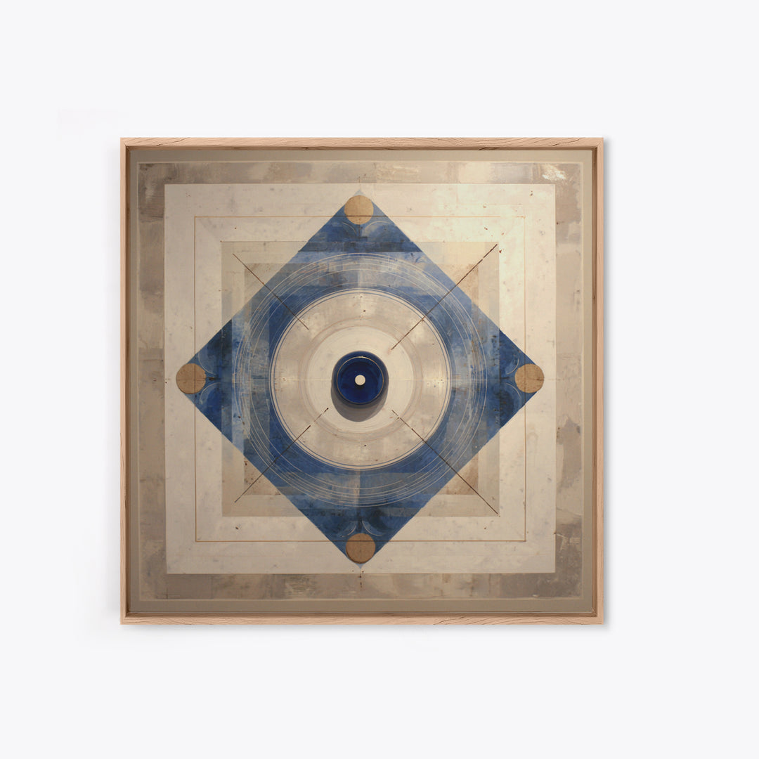 Air Hockey Puck Framed Canvas Print, Game Room Art, Playroom Wall Decor, Game Room Decor, Abstract Art, Play, Statement Artwork, GRA-1x1-42