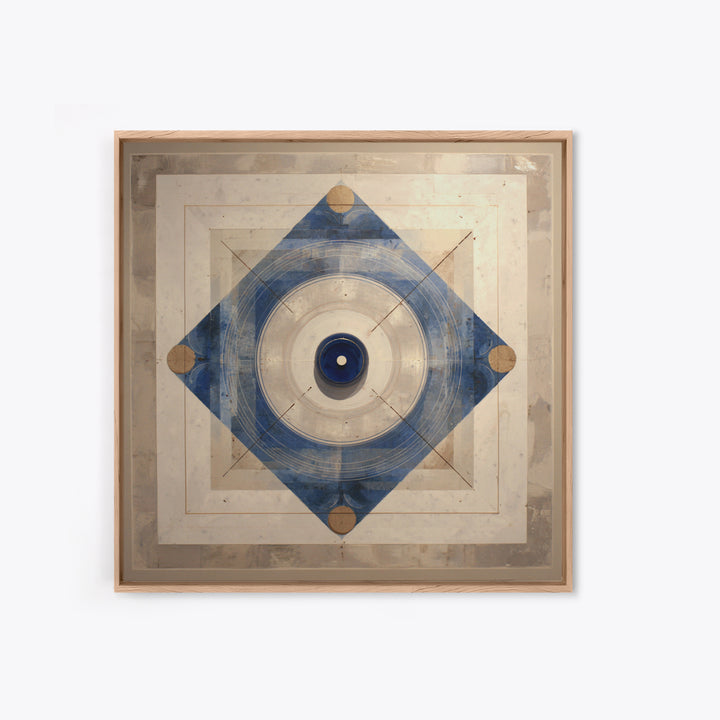 Air Hockey Puck Framed Canvas Print, Game Room Art, Playroom Wall Decor, Game Room Decor, Abstract Art, Play, Statement Artwork, GRA-1x1-42