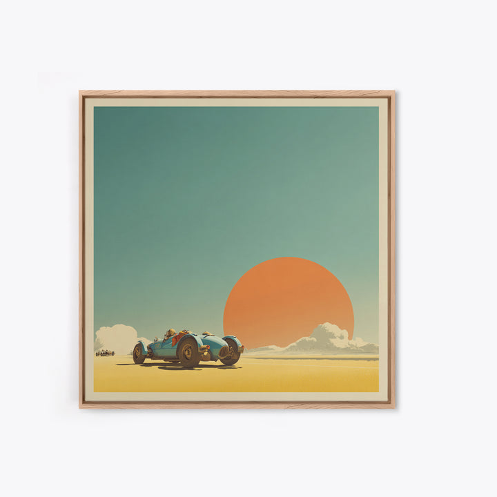 Retro Racing Car Game Poster Without Text Canvas Print, Game Room Art, Playroom Art, Game Room Decor, Fine Art, Play, GRA-1x1-60