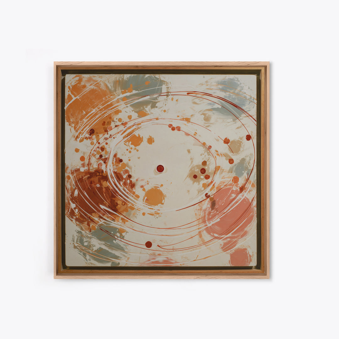 Air Hockey Puck Framed Canvas Print, Game Room Art, Playroom Wall Decor, Game Room Decor, Abstract Art, Play, Statement Artwork, GRA-1x1-66
