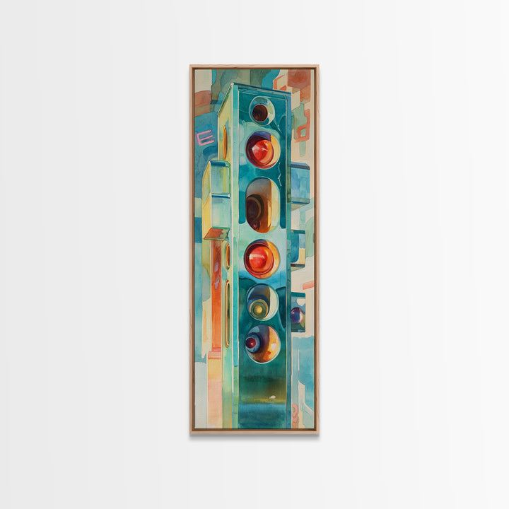 Pool Cue and Chalk on Green Felt Framed Canvas Print, Game Room Art, Kids Room Wall Art, Game Room Decor, Fine Art, Play, GRA-1x3-46