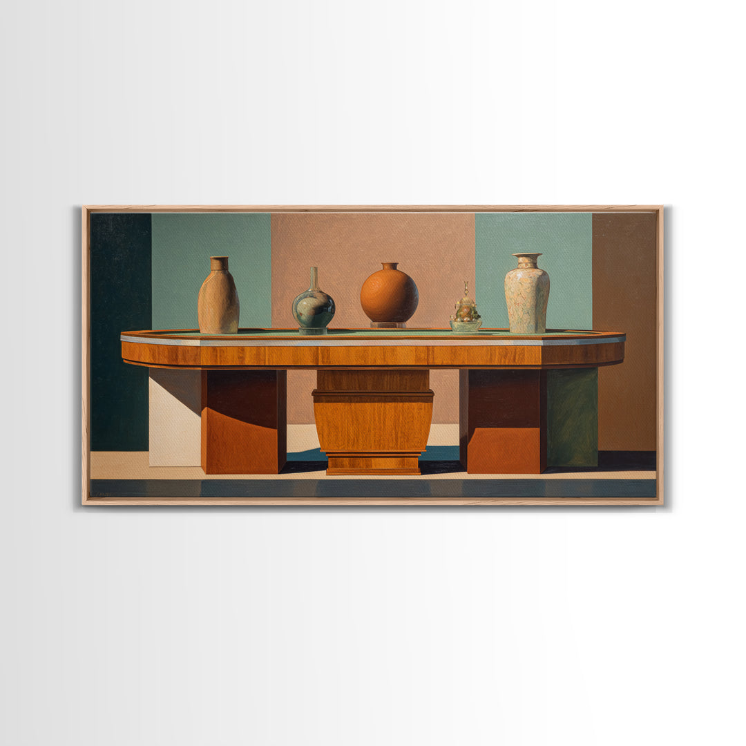 Blackjack Table Still Life Without Words Framed Canvas Print, Game Room Art, Fine Art Print, Game Room Decor, Fine Art, Play, GRA-2x1-16