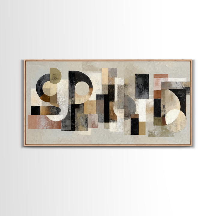 Scoreboard Numbers as Abstract Design Framed Canvas Print, Game Room Art, Statement Artwork, Game Room Decor, Fine Art, Play, GRA-2x1-20