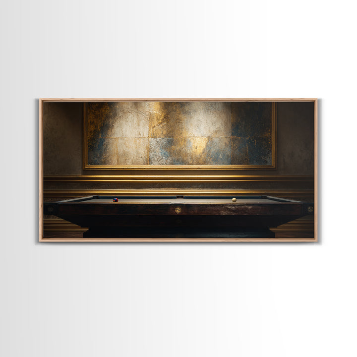 Blackjack Table Still Life Without Words Framed Canvas Print, Game Room Art, Home Decor, Game Room Decor, Fine Art, Play, GRA-2x1-40