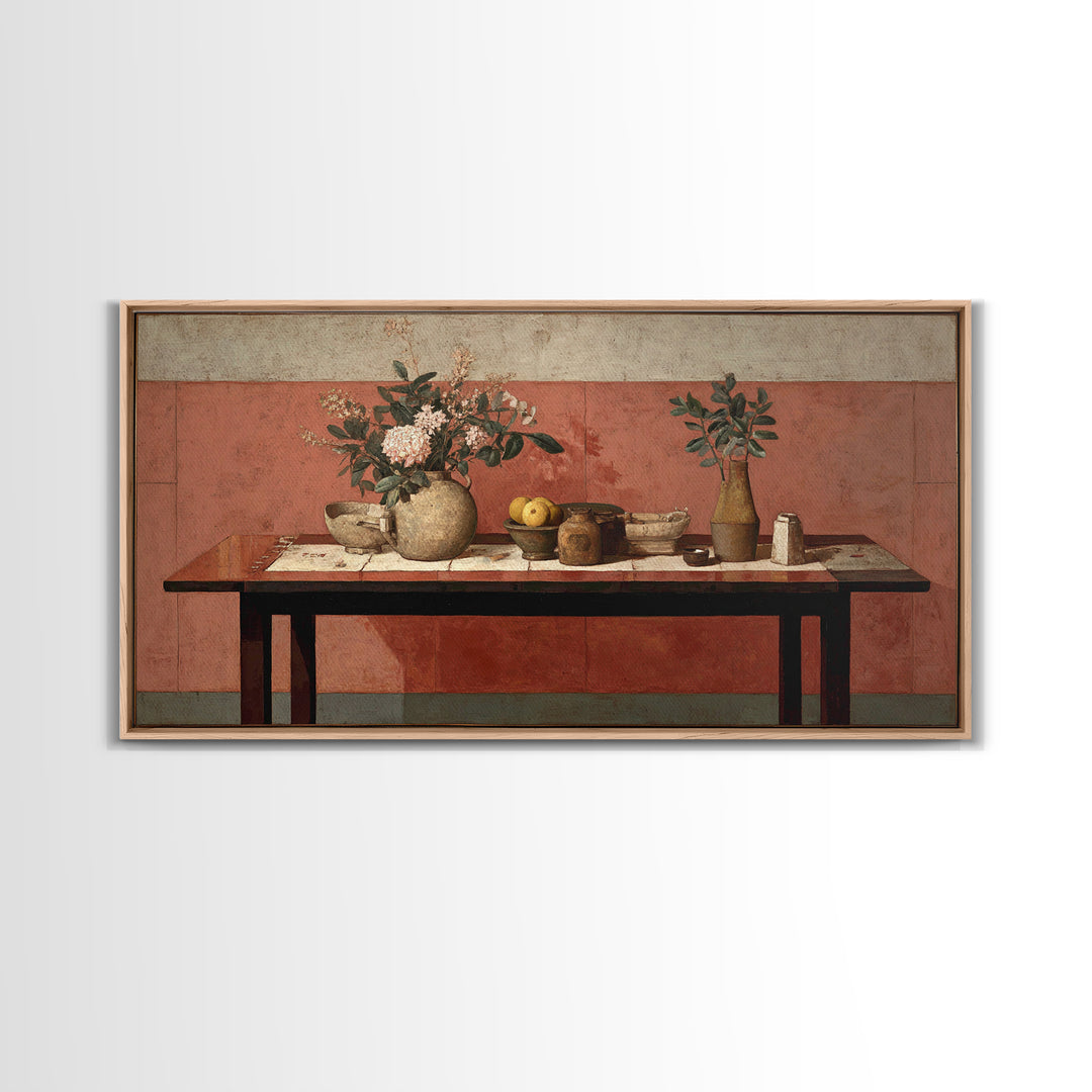 Blackjack Table Still Life Without Words Framed Canvas Print, Game Room Art, Bedroom Wall Art, Game Room Decor, Fine Art, Play, GRA-2x1-88