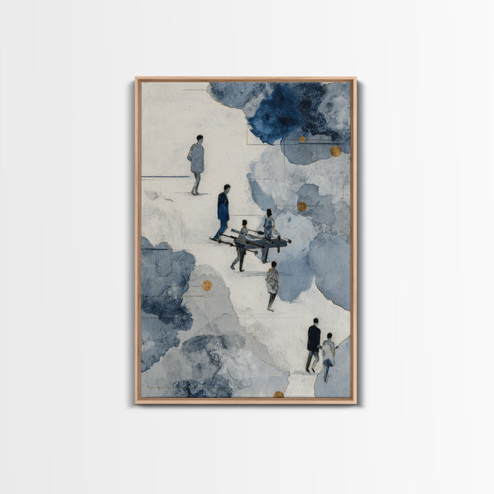 Foosball Player Figures Canvas Print, Game Room Art, Living Room Decor, Game Room Decor, Fine Art, Play, Playroom Wall Decor, GRA-2x3-65