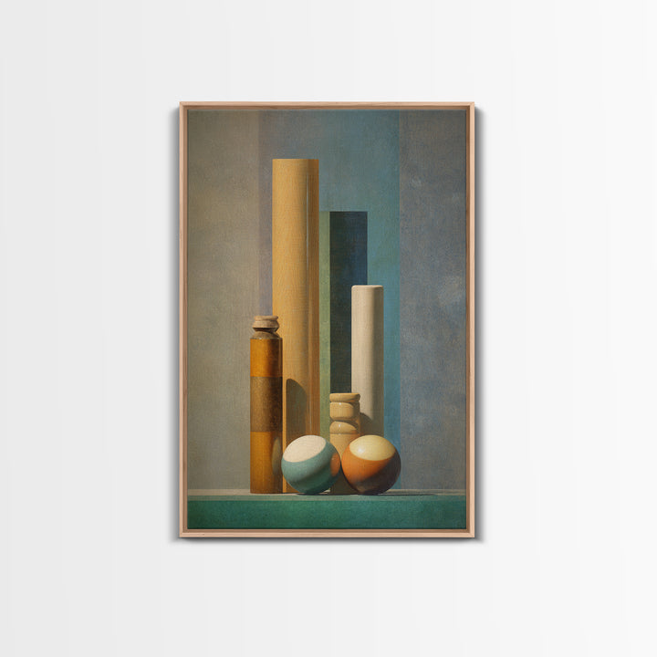 Pool Cue and Chalk on Green Felt Canvas Print, Game Room Art, Home Decor, Game Room Decor, Oil Painting, Play, Wall Art Set, GRA-2x3-66