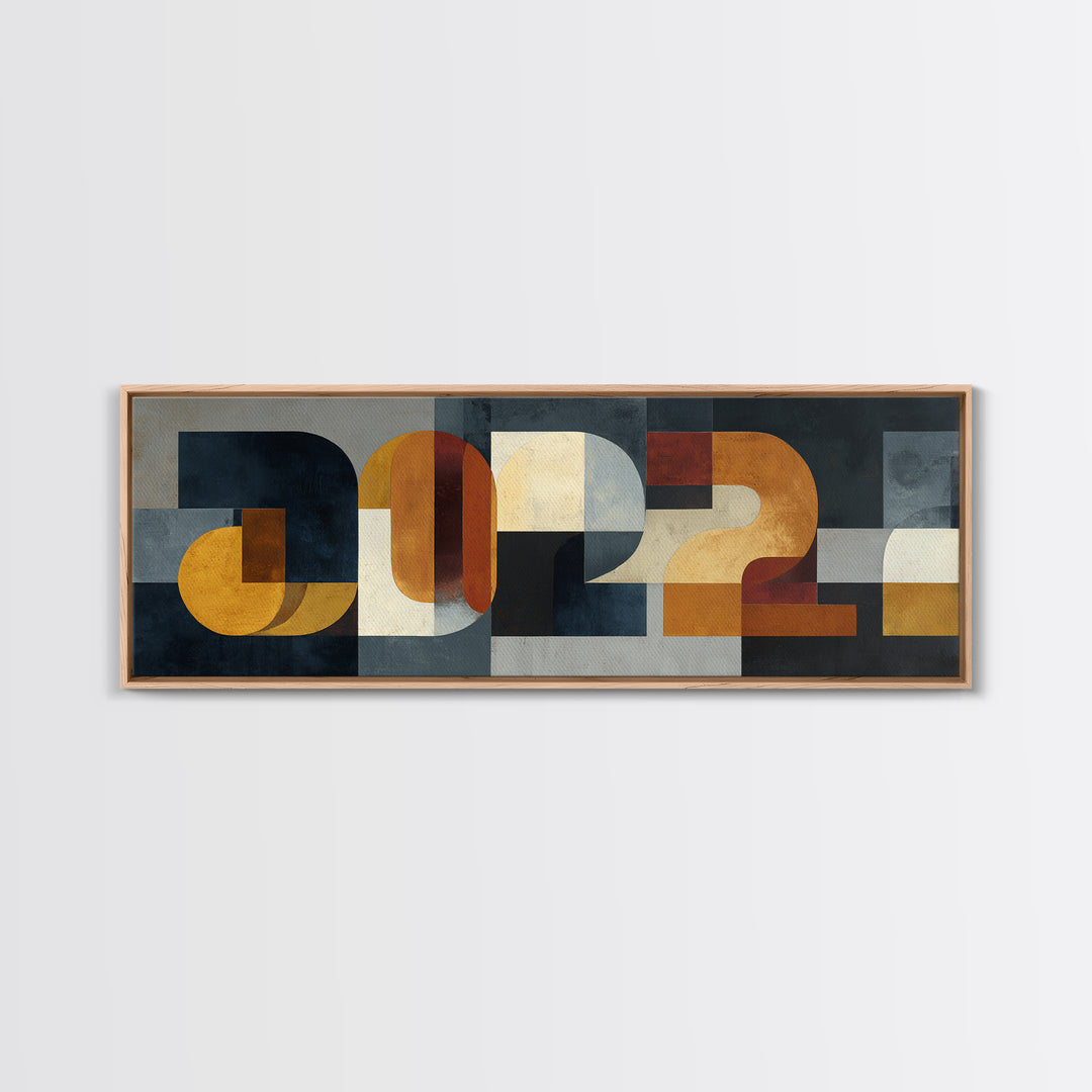Scoreboard Numbers as Abstract Design Canvas Print, Game Room Art, Living Room Art, Game Room Decor, Play, Neutral Decor, GRA-3x1-16