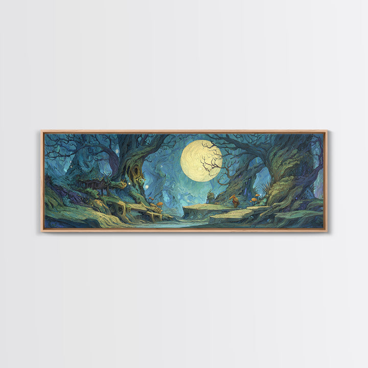 Fantasy Board Game Dragon Token Scene Canvas Print, Game Room Art, Living Room Decor, Game Room Decor, Fine Art, Play, GRA-3x1-75