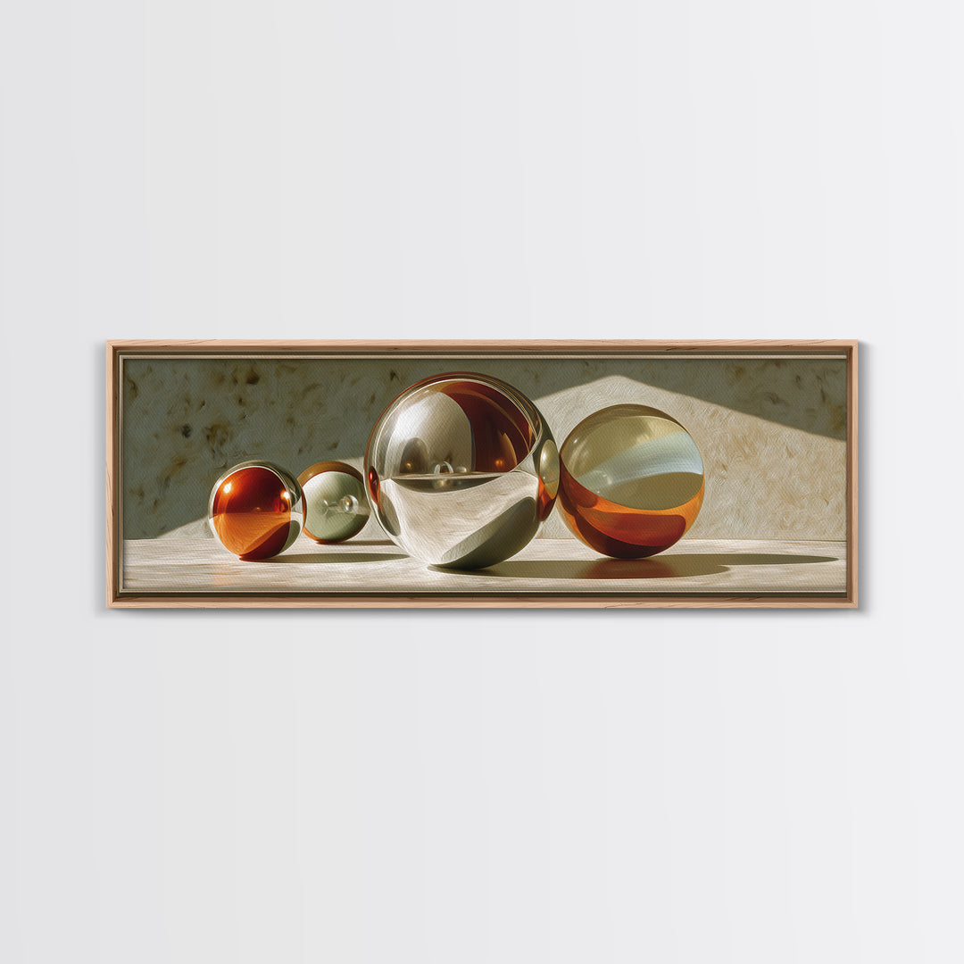 Pinball Silver Ball Canvas Print, Game Room Art, Playroom Wall Decor, Game Room Decor, Oil Painting, Play, Statement Artwork, GRA-3x1-85
