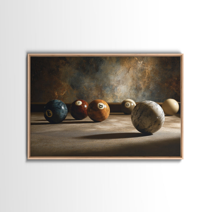 Billiards Eight Ball Canvas Print, Game Room Art, Black Woman Art, Game Room Decor, Play, Retro Art, Whimsical Wall Art, GRA-3x2-54