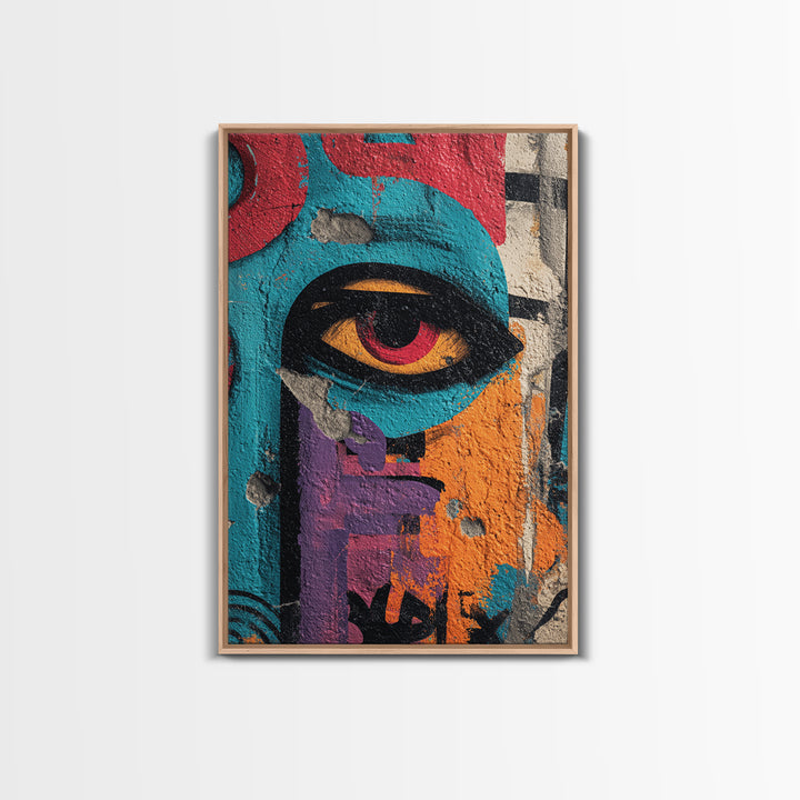 Wildstyle Arrows and Loops as Abstraction Canvas Print, Graffiti Art, Room Decor, Living Room Decor, Abstract Art, Street, GRF-2x3-23