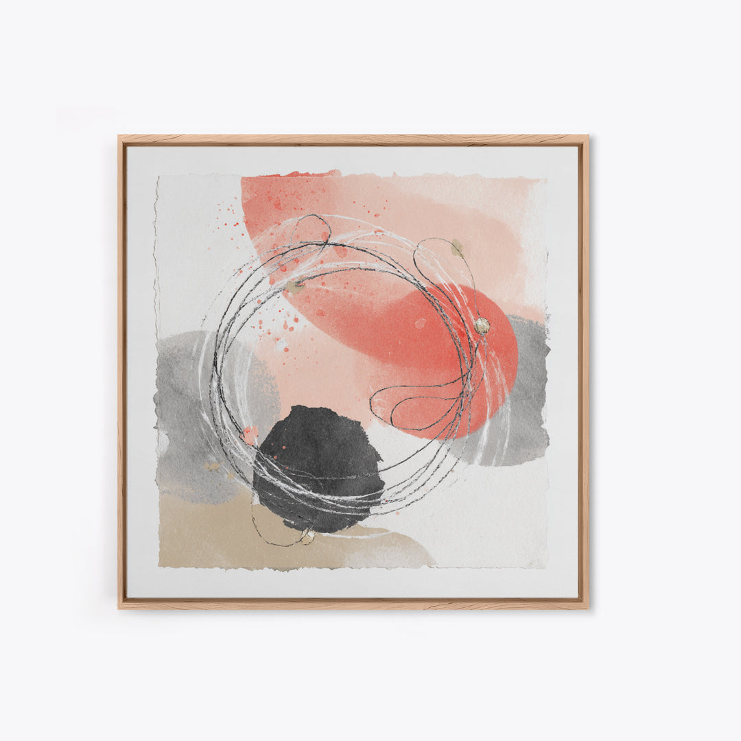 Jump Rope Motion Forming Circular Energy Lines Framed Canvas Print, Gym Art, Room Decor, Gym Decor, Abstract Art, Strength, GYM-1x1-29
