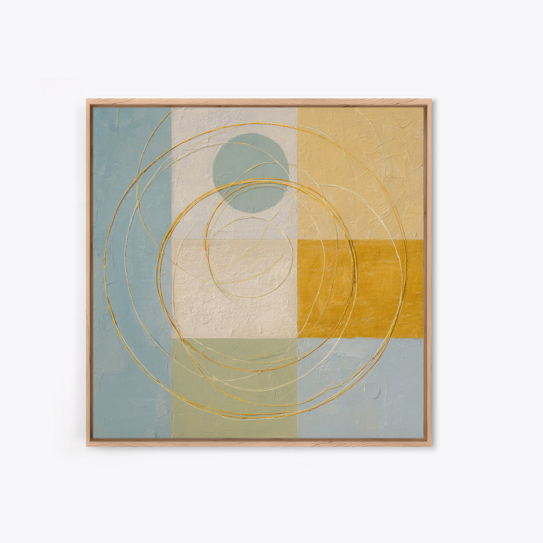 Jump Rope Motion Forming Circular Energy Lines Framed Canvas Print, Gym Art, Room Decor, Gym Decor, Abstract Art, Strength, GYM-1x1-53