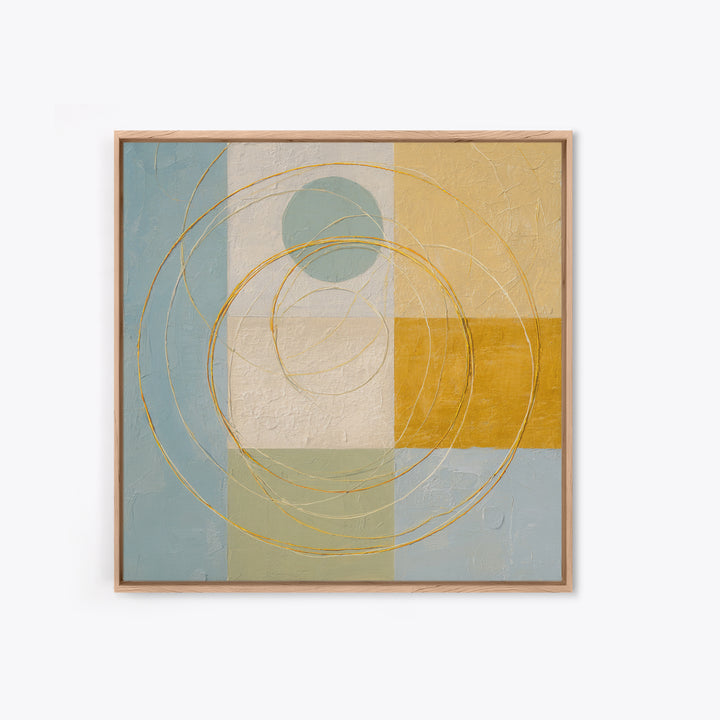 Jump Rope Motion Forming Circular Energy Lines Framed Canvas Print, Gym Art, Room Decor, Gym Decor, Abstract Art, Strength, GYM-1x1-53
