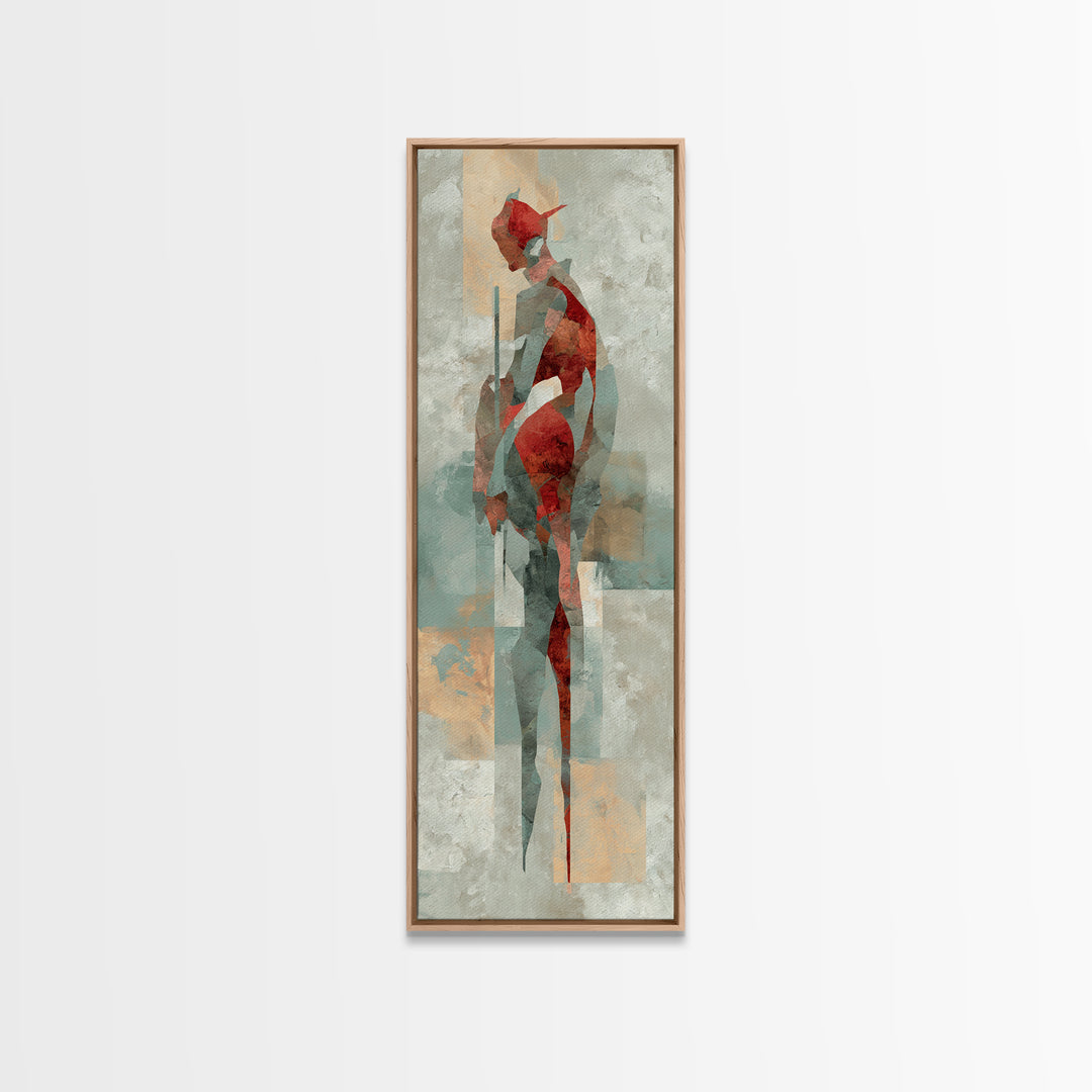 Abstract Muscle Anatomy Canvas Print, Gym Art, Sports Poster, Gym Decor, Abstract Art, Strength, Neutral Decor, Modern Decor, GYM-1x3-68