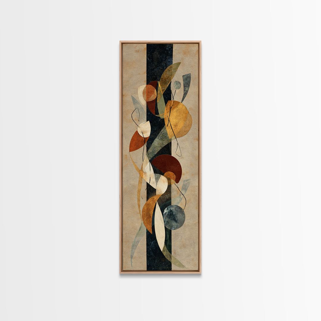 Martial Artist Kick Painted Framed Canvas Print, Gym Art, Gallery Decor, Gym Decor, Fine Art, Strength, Wall Art, Home Decor, GYM-1x3-71