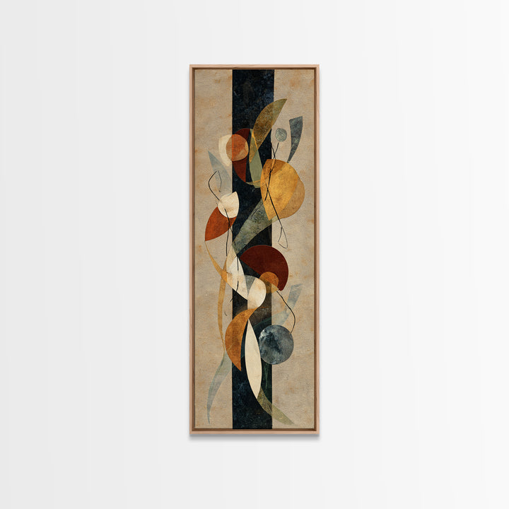Martial Artist Kick Painted Framed Canvas Print, Gym Art, Gallery Decor, Gym Decor, Fine Art, Strength, Wall Art, Home Decor, GYM-1x3-71