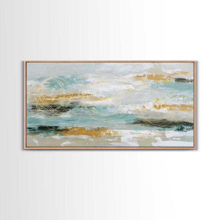 Jump Rope Motion Forming Circular Energy Lines Framed Canvas Print, Gym Art, Abstract Wall Art, Gym Decor, Fine Art, Strength, GYM-2x1-25