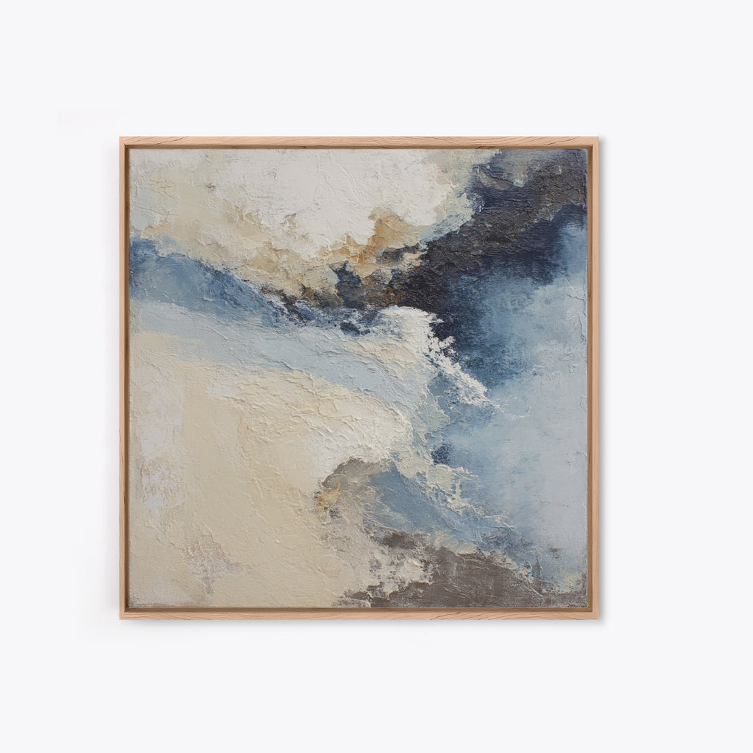 Soft Abstract Wave Forms Canvas Print, Hotel Art, Minimalist Wall Art, Hotel Decor, Abstract Art, Boutique, Hazbin Hotel, HOT-1x1-10