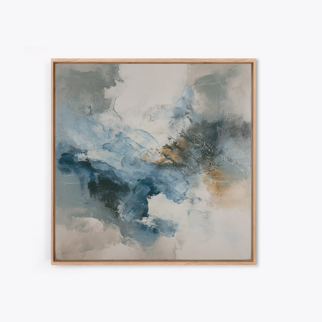 Soft Abstract Wave Forms Canvas Print, Hotel Art, Boho Decor, Hotel Decor, Fine Art, Boutique, Painting, Hazbin Hotel, HOT-1x1-82