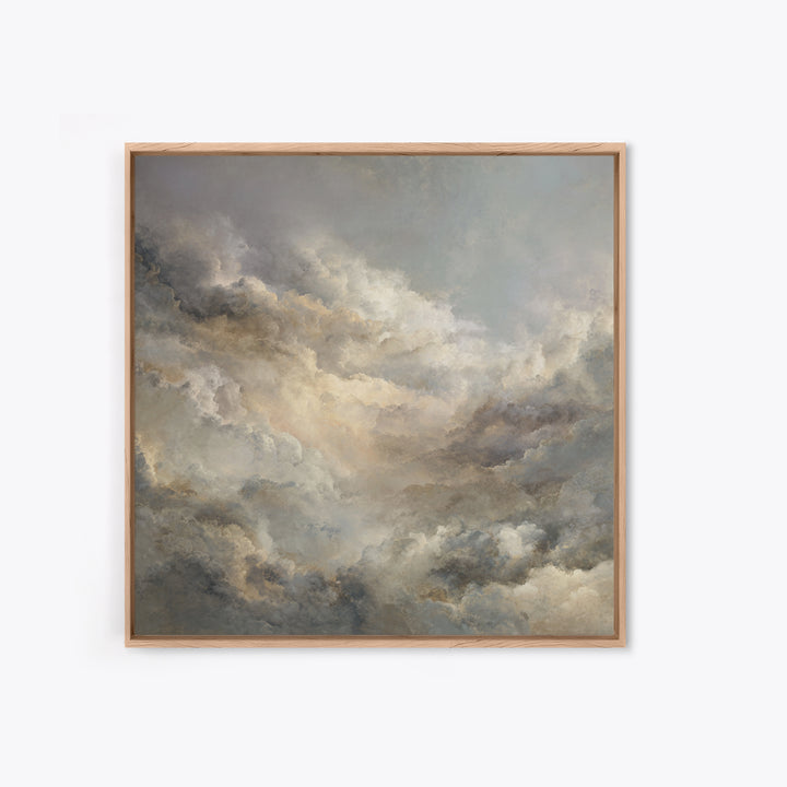 Large Cloudscape with Subtle Drama Canvas Print, Hotel Art, Contemporary Art, Hotel Decor, Fine Art, Boutique, Art Deco, HOT-1x1-89