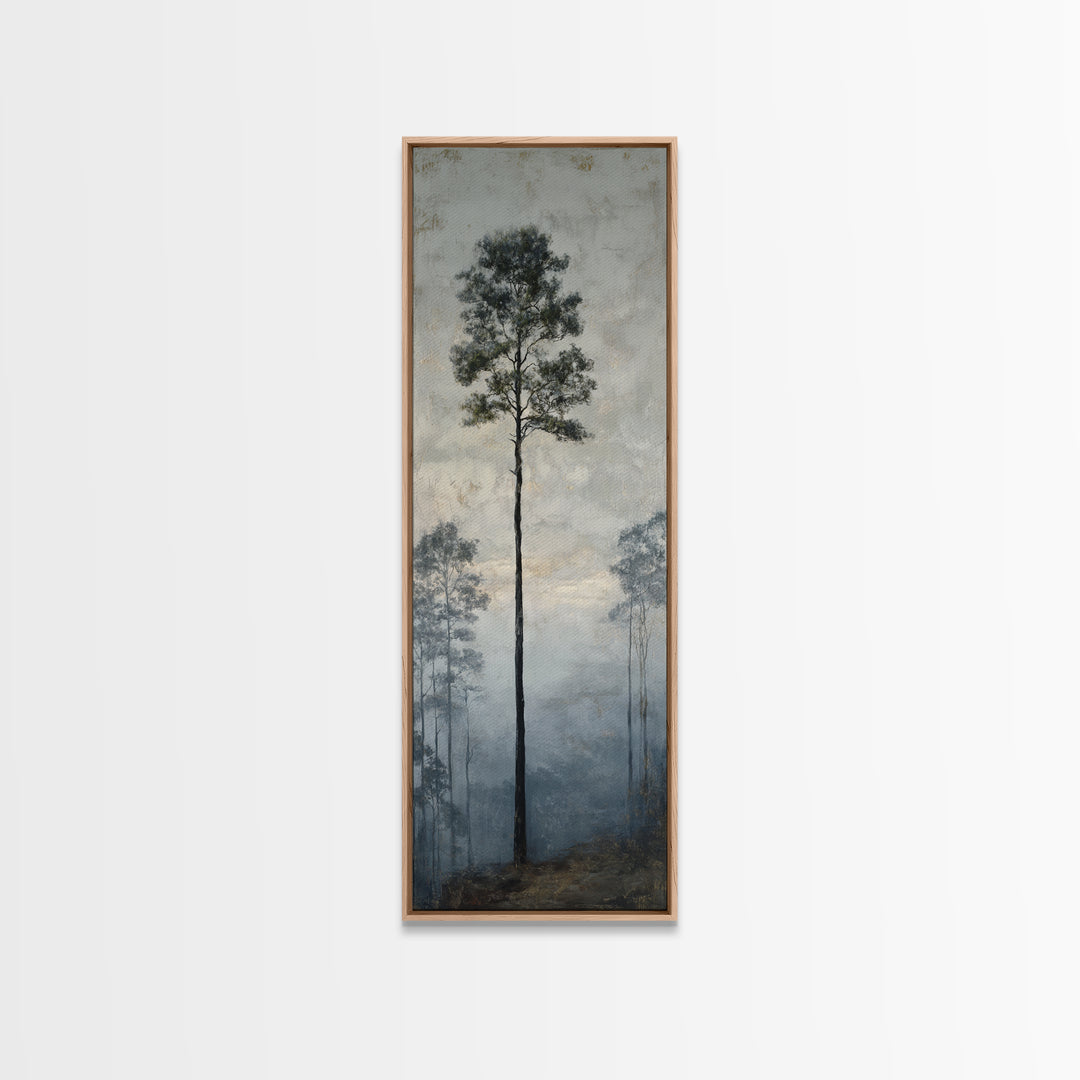 Luxury Monochrome Landscape Canvas Print, Hotel Art, Neutral Decor, Hotel Decor, Oil Painting, Boutique, Home Decor, Poster, HOT-1x3-18