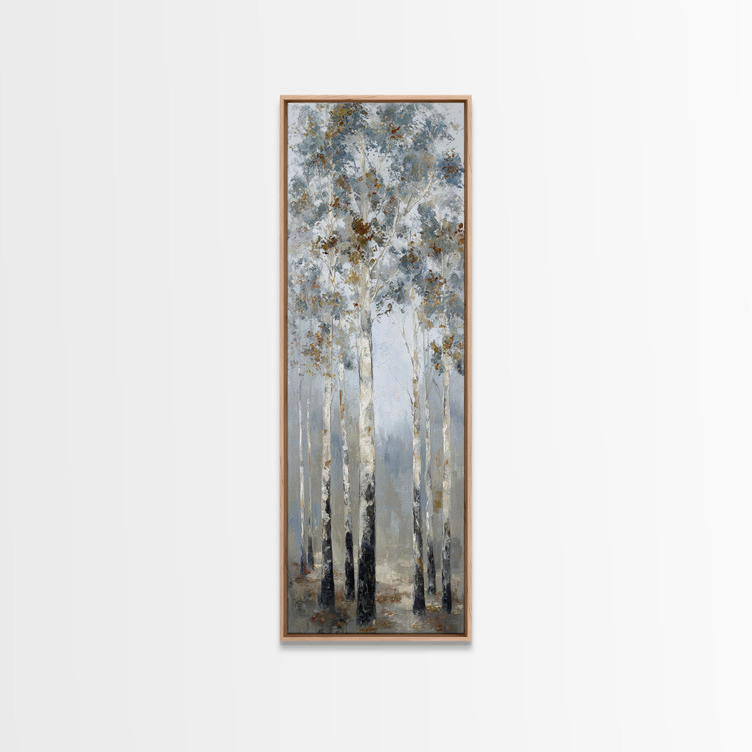 Misty Forest with Refined Calm Atmosphere Canvas Print, Hotel Art, Travel Poster, Hotel Decor, Fine Art, Boutique, HOT-1x3-2