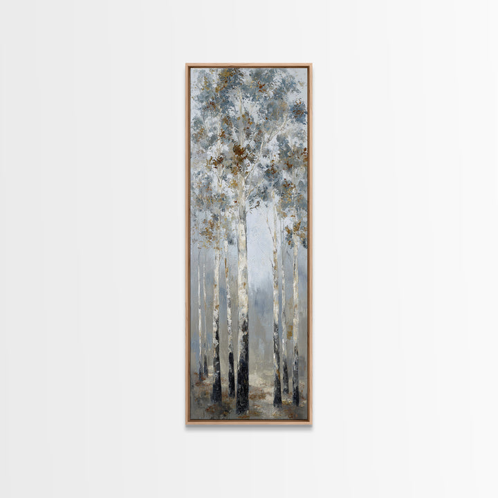 Misty Forest with Refined Calm Atmosphere Canvas Print, Hotel Art, Travel Poster, Hotel Decor, Fine Art, Boutique, HOT-1x3-2