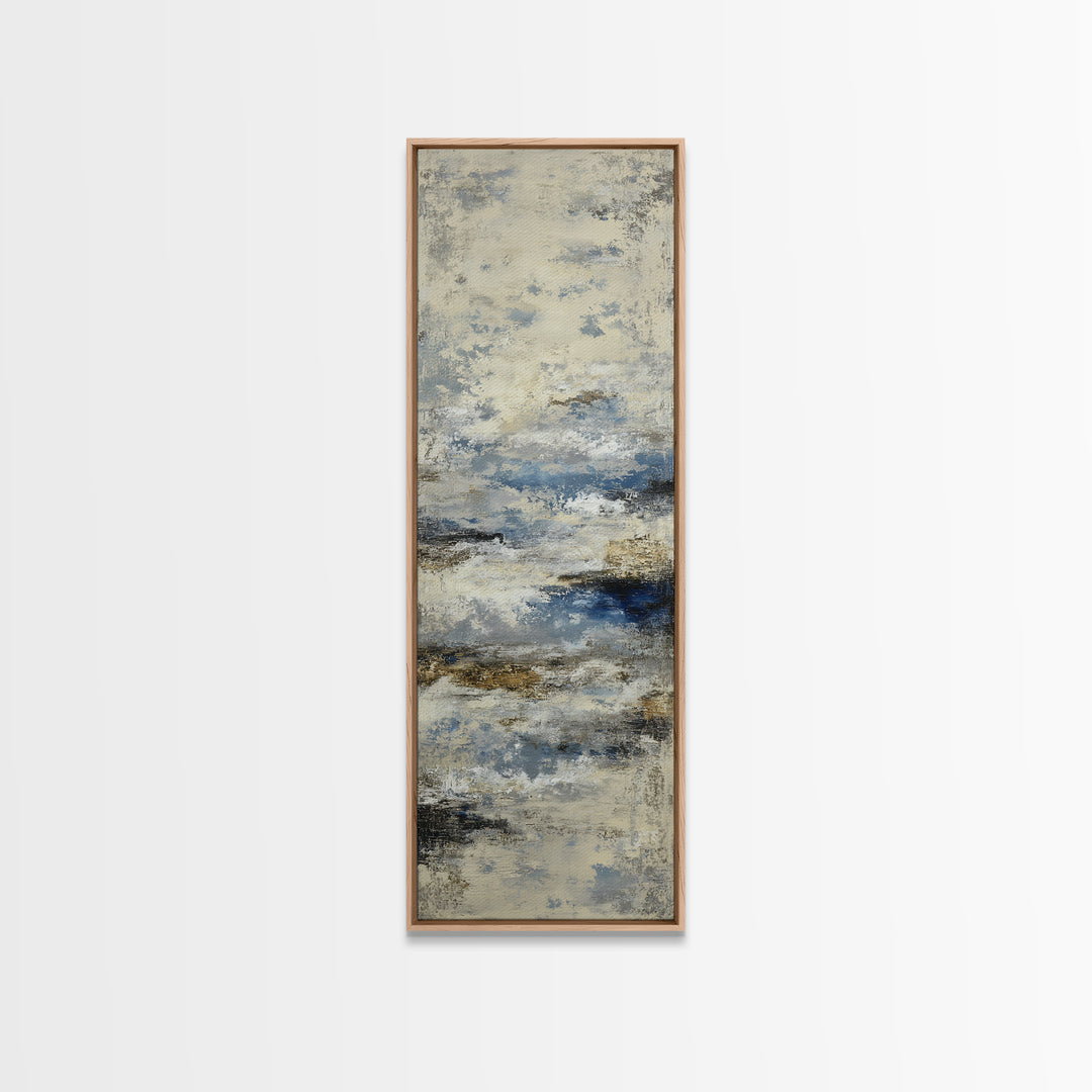 Soft Abstract Wave Forms Framed Canvas Print, Hotel Art, Modern Decor, Hotel Decor, Abstract Art, Boutique, Poster, Wall Decor, HOT-1x3-46