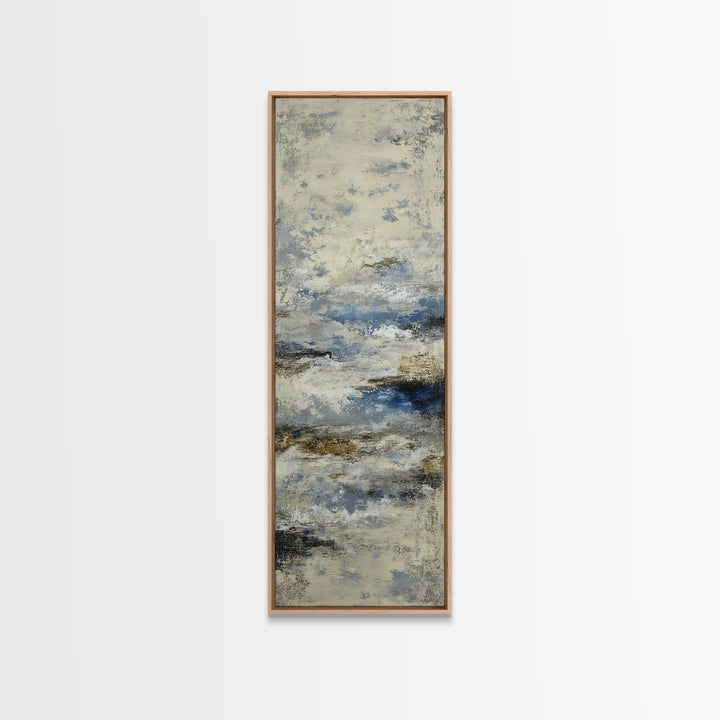 Soft Abstract Wave Forms Framed Canvas Print, Hotel Art, Modern Decor, Hotel Decor, Abstract Art, Boutique, Poster, Wall Decor, HOT-1x3-46