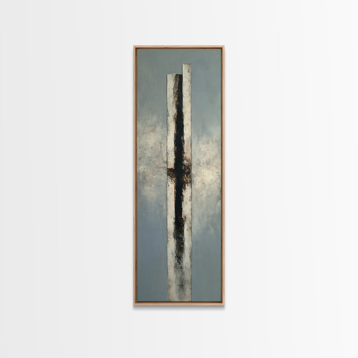 Minimal Sculpture Shapes Canvas Print, Hotel Art, Hazbin Hotel, Hotel Decor, Abstract Art, Boutique, Coastal Wall Art, HOT-1x3-48