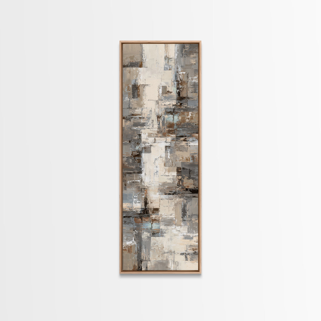 City Map Abstract Lines Without Readable Labels Canvas Print, Hotel Art, Art Deco, Hotel Decor, Boutique, Minimalist Wall Art, HOT-1x3-60