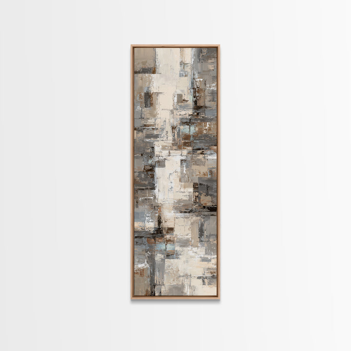 City Map Abstract Lines Without Readable Labels Canvas Print, Hotel Art, Art Deco, Hotel Decor, Boutique, Minimalist Wall Art, HOT-1x3-60