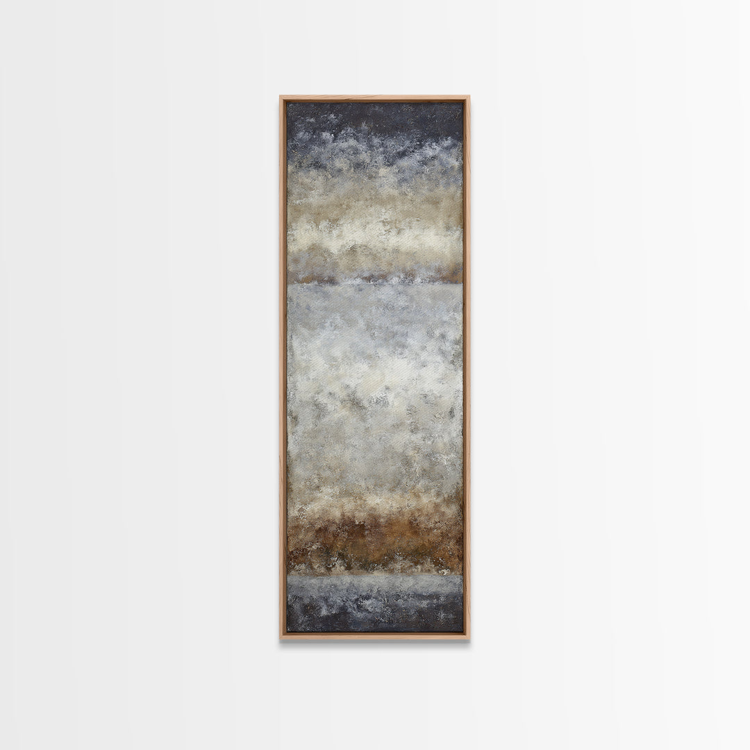 Sophisticated Neutral Abstract Framed Canvas Print, Hotel Art, Hotel Decor, Abstract Art, Boutique, Living Room Decor, HOT-1x3-61