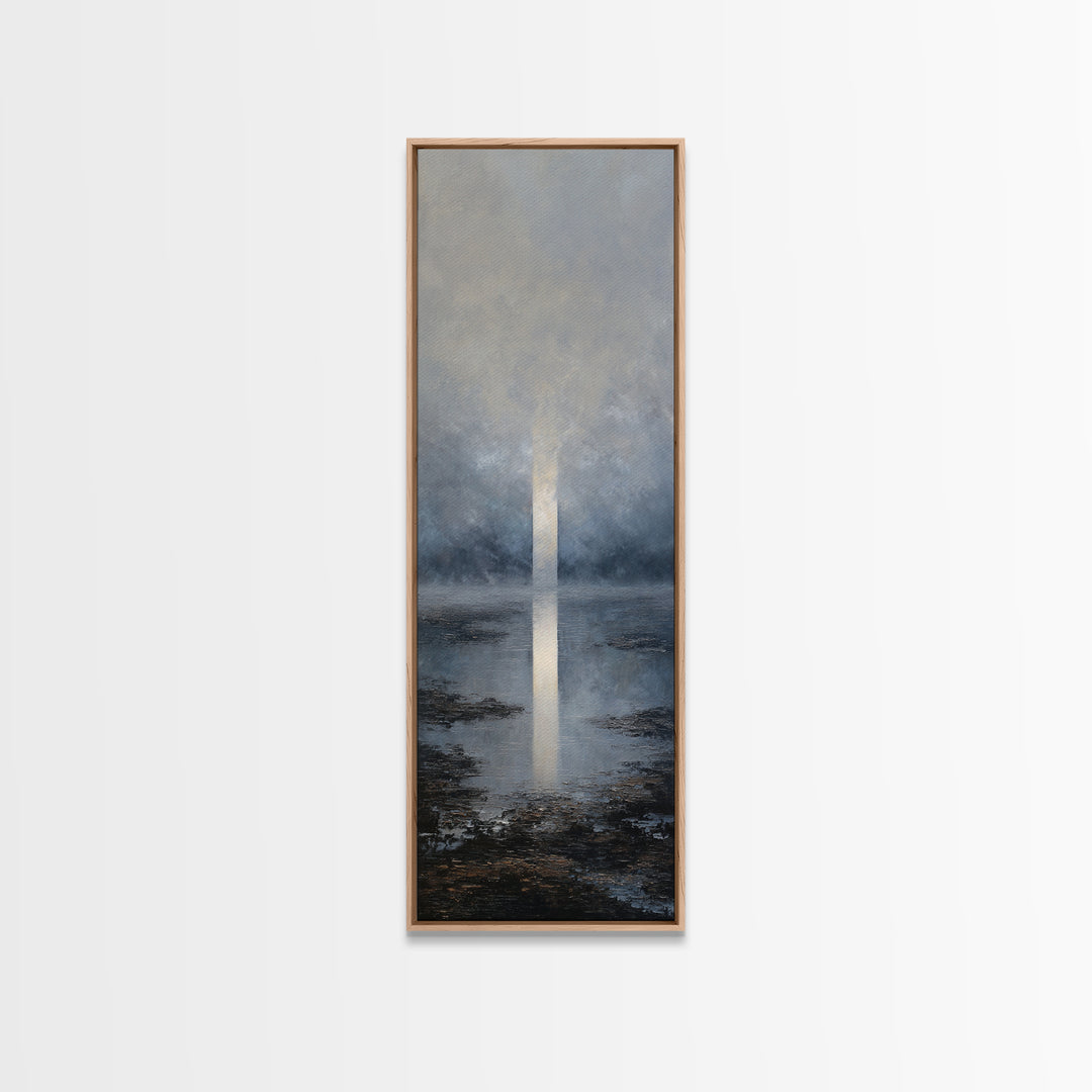 Luxury Monochrome Landscape Framed Canvas Print, Hotel Art, Luxury Decor, Hotel Decor, Fine Art, Boutique, Art Prints, HOT-1x3-66