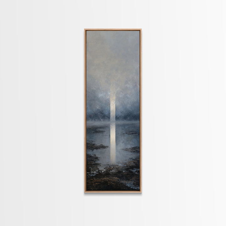 Luxury Monochrome Landscape Framed Canvas Print, Hotel Art, Luxury Decor, Hotel Decor, Fine Art, Boutique, Art Prints, HOT-1x3-66