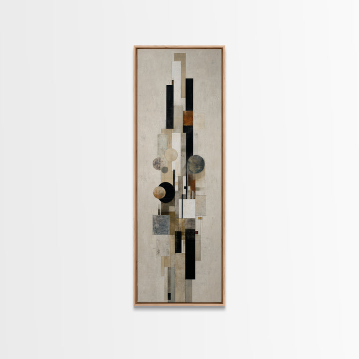 Modern Geometric Composition Canvas Print, Hotel Art, Beach House Decor, Hotel Decor, Abstract Art, Boutique, Contemporary Art, HOT-1x3-67
