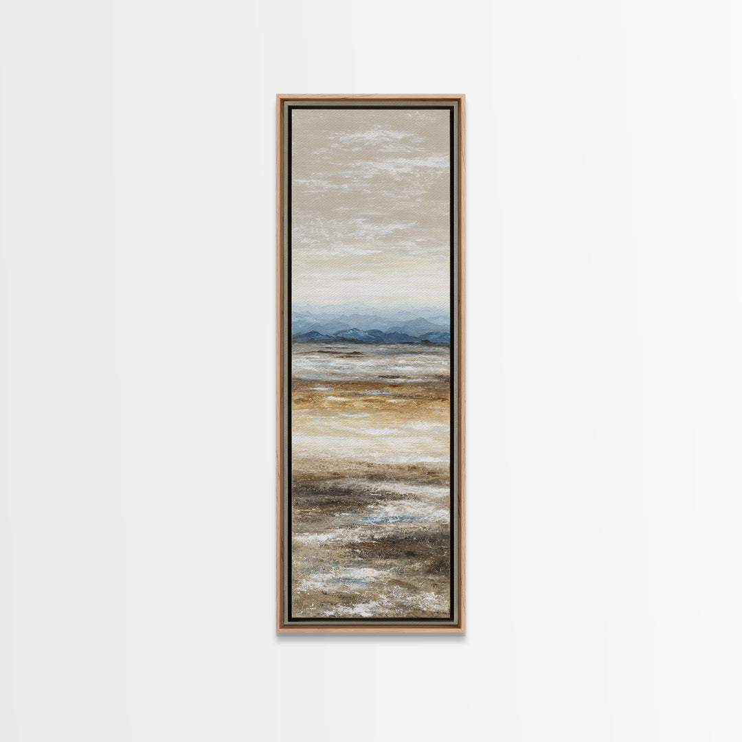 Panoramic Desert Horizon Framed Canvas Print, Hotel Art, Contemporary Art, Hotel Decor, Fine Art, Boutique, Art Deco, HOT-1x3-8