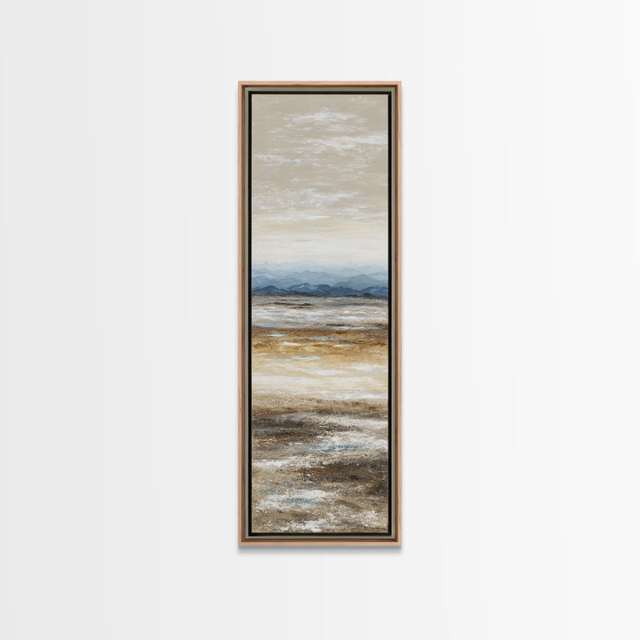Panoramic Desert Horizon Framed Canvas Print, Hotel Art, Contemporary Art, Hotel Decor, Fine Art, Boutique, Art Deco, HOT-1x3-8