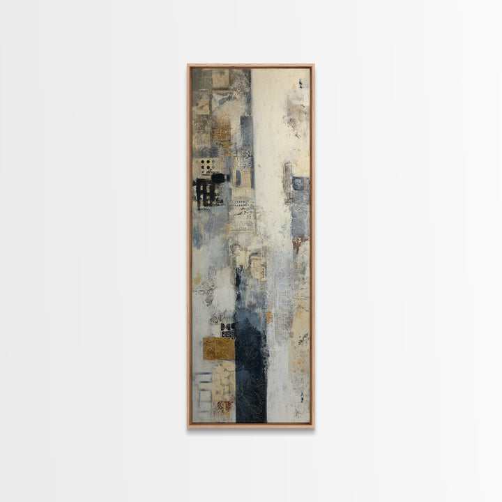 Sophisticated Neutral Abstract Canvas Print, Hotel Art, Mid Century Modern, Hotel Decor, Abstract Art, Boutique, Coastal Decor, HOT-1x3-85