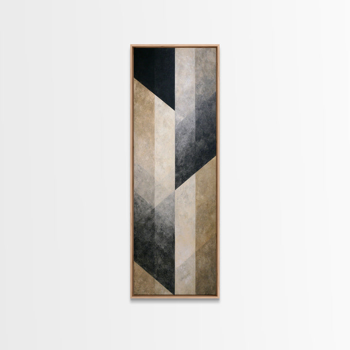 Modern Geometric Composition Framed Canvas Print, Hotel Art, Boho Decor, Hotel Decor, Fine Art, Boutique, Painting, Art Prints, HOT-1x3-91