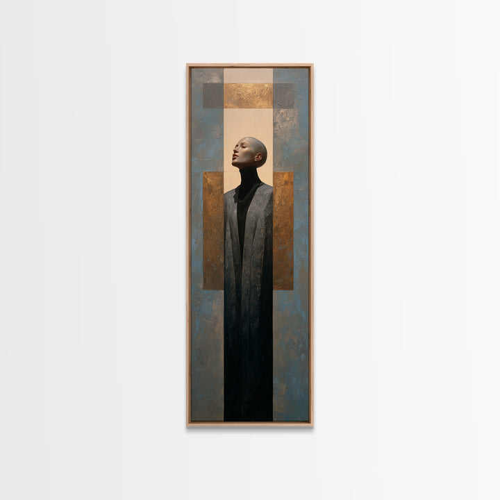Minimal Sculpture Shapes Framed Canvas Print, Hotel Art, Beach Prints, Hotel Decor, Fine Art, Boutique, Room Decor, HOT-1x3-96